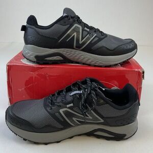 New Balance 410 V8 Trail Sneakers Black Grey Mens Sz 10 Womens Sz 11.5 WIDE